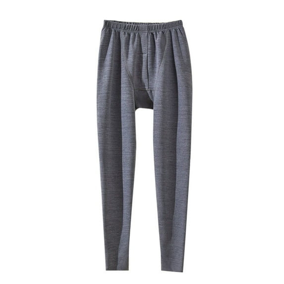 Youmylove Mens Thermal Underwear Pants Men's Autumn Winter Thick Ground Solid Color Thermal Pants Long Cotton Pants Leggings Thermal Warm Winter Tights Yoga Pants