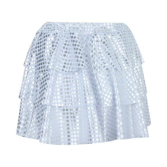 Youmylove New Year Day Choir Girls Skirt Polka Dot Sequin Cake Skirt Pleated Skirt Princess Birthday Stuff For Kids Child Leisure Dailywear