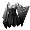 thumbnail image 1 of Youmylove Party Dress For Women Trumpet Sleeve Irish Shirt Dress With Corset Traditional Dress Women Gothic Retro Long Sleeve Corset Dress Wedding Guest Dresses, 1 of 5