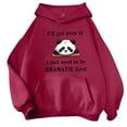 Youmylove Plus Size Sweatshirt For Women Ladies' Cute Letter Panda