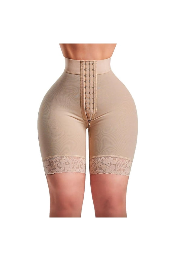 Shapewear Panties For Women Butt Lifting Shapewear Tummy Control Panties With Zipper Body Shaper Shorts Comfy Body Shaper