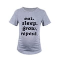 thumbnail image 1 of Youmylove Short Sleeved Grey Letters Summer Maternity Mama Clothes Short Sleeved Letter Printed Maternity T-Shirt Tee Shirts Top For Women Comfy, 1 of 9