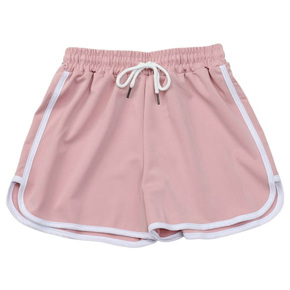 Youmylove Shorts for Women Trendy Casual Summer Shorts Trendy Elastic Waist Shorts With Pockets Outdoor Hiking Shorts