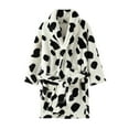 thumbnail image 1 of Youmylove Soft Bath Robe For Toddlers Babies Kids Boys Girls Print Bathrobes Hooded Warm Flannel Night Robe Sleepwear Cute Warm Pajamas Robe Boy Children Girl Sleepwear Homewear, 1 of 4