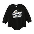 thumbnail image 1 of Youmylove Soft Comfy Girls Long Sleeve Letter Printed Pullover Romper Sweatshirt Bodysuits Child Jumpsuits Clothing Dailywear, 1 of 6