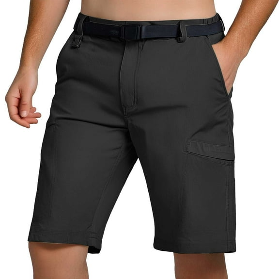 Youmylove Soft Men's Shorts Mens Spring/Summer Fashion Outdoor Sports Mountaineering Quick Drying Shorts Loose Walking Short Pants Dailywear Work Shorts