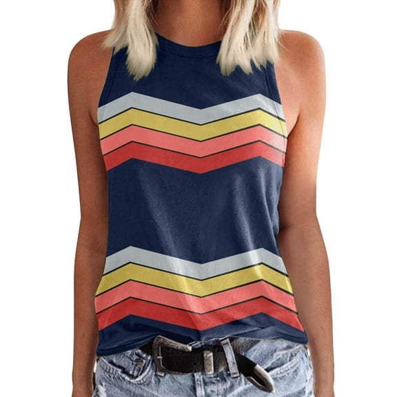 Youmylove Stylish Women Tank Top Ladies Solid Color Vest Sleeveless Summer T Shirt Round Neck Top Dressy Casual Blouse
