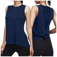 thumbnail image 1 of Youmylove Stylish Women Tank Top Sleeveless Sports Vest Fitness Yoga Vest O-Neck Quick Drying Thin Sports Shirt Stylish Flowy Casual Tops, 1 of 5