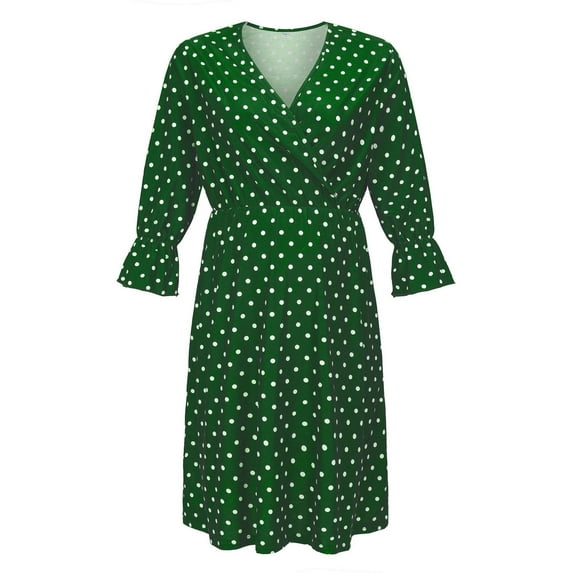Youmylove Summer Women Maternity Dress Long Sleeve Nursing Baby Dress Nightgown Breastfeeding Nightshirt Dress Photoshoot Baby Shower Pregnancy Sundress