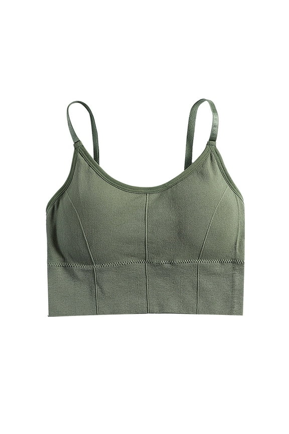 Tank Camis Bra Women Full-coverage Strap Stretch Cotton Camisole With Built In Padded Shelf Bra Small Color A Female Brassiere