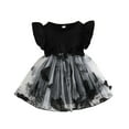 thumbnail image 1 of Youmylove Toddler Baby Girl Butterfly Dress Sleeveless Ribbed Patchwork Tulle Tutu Dresses Kids Sundress Outdoor Dailywear, 1 of 5