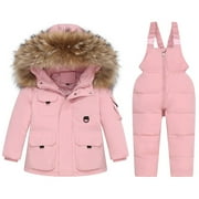 Youmylove Toddler Boys Snowsuit Girls Snow Pant And Jacket Bib Coats Jumpsuits Winter Kids Clothes Warm Coat Leisure Streetwear