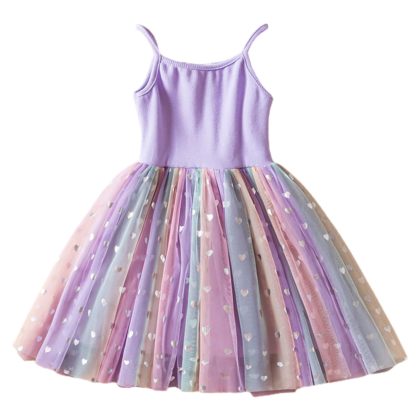 Toddler Kids Girls Sleeveless Tulle Princess Party Dresses