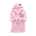 thumbnail image 1 of Youmylove Toddler Kids Baby Boys Girls Cartoon Bathrobes Hooded Warm Flannel Night-Robe Sleepwear Warm Cute Pajamas Robe Child Sleepwear Homewear Pjs, 1 of 4