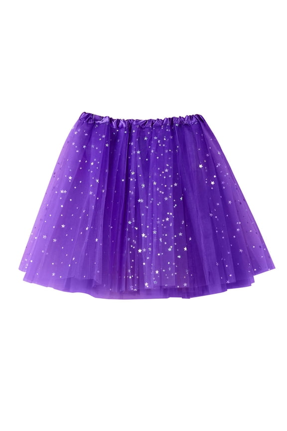 Tutu Skirts For Women Glitter Sparkle Layered Tutu Skirts With Sequin Stars Adult Retro Tulle Ballet Tutu Skirt Party Adult Skirts