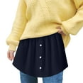 thumbnail image 1 of Youmylove Women 1-Pack Versatile Shirt Hem Sweatshirt Shirt Extender Layering Fake Top Lower Sweep Shirt, 1 of 1