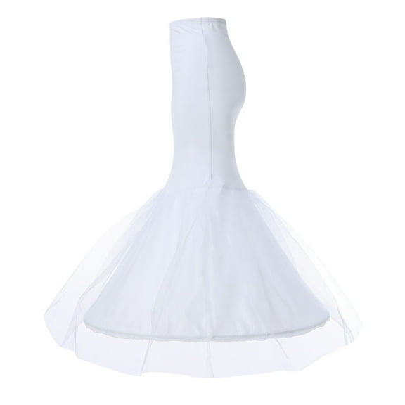 Youmylove Women 2 Hoop A-Line Floor Length Wedding Ball Gown Petticoat UnderSkirt Versatile Comfy Trendy Leisure