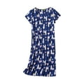 thumbnail image 1 of Youmylove Women Cotton Nightgown Sleepwear Short Sleeve Shirt Casual Printed Sleepdress Female Sleepwear Loungewear, 1 of 4