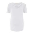 thumbnail image 1 of Youmylove Women Maternity Regular Solid Color Hem Tee Shirt Casual Short Sleeve O-Neck Basic Nursed T-Shirt Top Breastfeeding Female Stylish Pregnant Clothes, 1 of 8