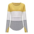 thumbnail image 1 of Youmylove Women Maternity T-Shirt Long Sleeve Crew Neck Striped Printed Nursed Tops Tee Shirts For Breastfeeding Comfy, 1 of 4