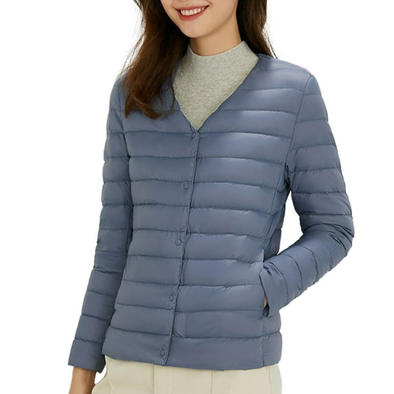 Youmylove Women Packable Ultra Lightweight Short Down Jacket Daily Wear