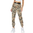 thumbnail image 1 of Youmylove Women Pants Trousers Pocket Trouser Sweatpants Printed Comfy High Waist Workout Lounge Casual Joggers Pants Workout Running Stylish Streetwear, 1 of 5