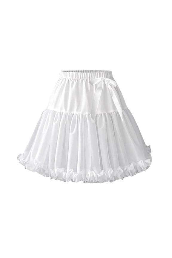 Women Petticoat 2 Adjustable Hoop Skirt Lace Short Underskirt For Dress Fashion Gothic Style Vintage Hallowmas Party Clothes