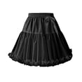 thumbnail image 1 of Youmylove Women Petticoat 2 Adjustable Skirt Lace Short Underskirt For Dress Fashion Gothic Style Vintage Hallowmas Party Clothes, 1 of 4