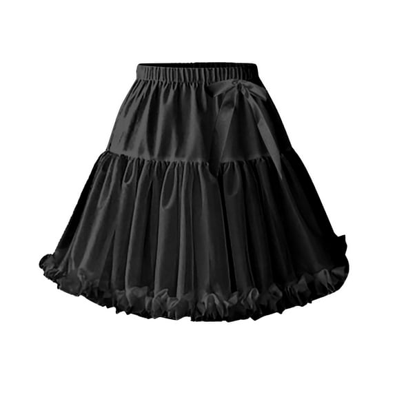 Youmylove Women Petticoat 2 Adjustable Skirt Lace Short Underskirt For Dress Fashion Gothic Style Vintage Hallowmas Party Clothes