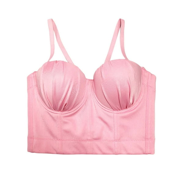 Youmylove Women Shapewear Tank Tops Folding Elastic Small Suspender Youthful Beautiful Sweet Short Fishbone Tube Top Shaping Underwear