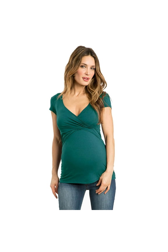 Women Solid Color Nursing Baby For Maternity Multifunctionl Blouse T-Shirt Tee Shirts Comfy