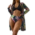 thumbnail image 1 of Youmylove Women Swimwear 3PCS Swimsuit Set Fashionable And Cool Bikini Beach Swimwear Unique Beachwear, 1 of 5