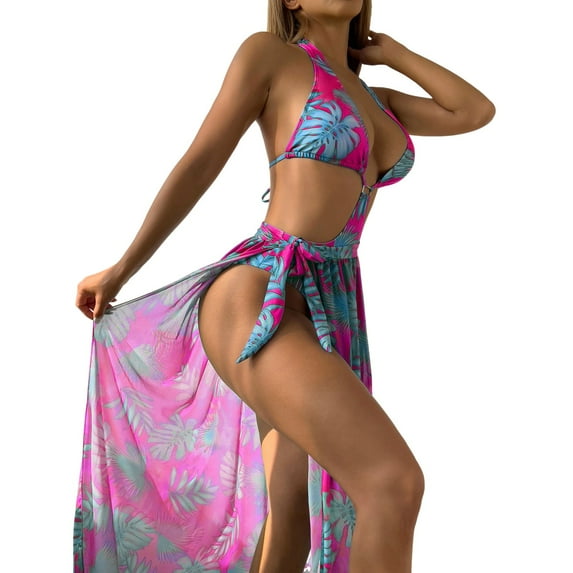 Youmylove Women Swimwear Split Body Swimsuit SummerPCS Set Fashionable And Cool Bikini Beach Swimsuit Set Stylish Swim Wear