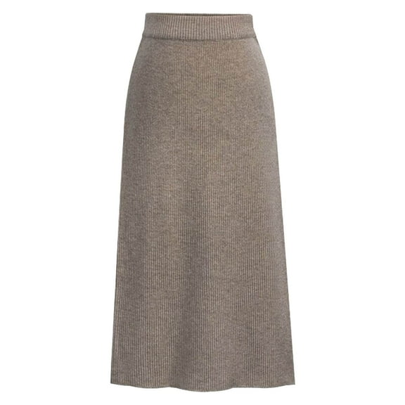 Youmylove Women Winter Wool Skirt Mid Length Woolen Skirt Thick Skirt Casual Versatile Beach Trendy
