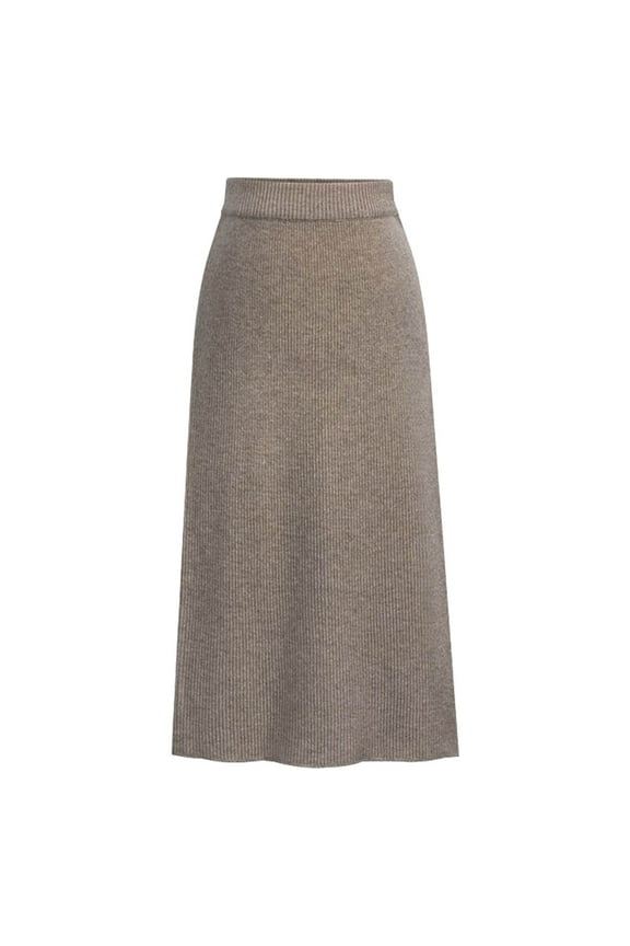 Women Winter Wool Skirt Mid Length Woolen Skirt Thick Skirt Versatile Comfy Trendy Leisure