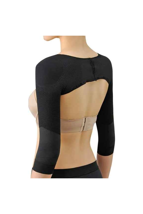 Women's Shapewear Tops Women Long Sleeve Bolero Shrug Cropped Open Front Cardigan Jacket Seamless Body Shaper