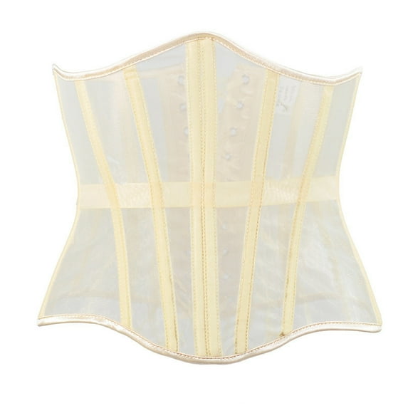 Youmylove Women's Steel Boned Corset Short Torso Heavy Truly Waist Training Underbust Corsets Womens Waist Training Corsets Shaper Push Up Bodysuit