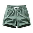 thumbnail image 1 of Youmylove Women's Summer Shorts Loose Ice Silk Pants Thin Casual Knee-Length Shorts Dressy Casual Comfy Short, 1 of 3