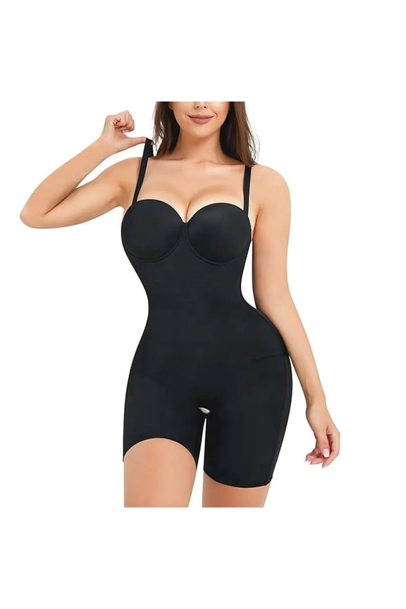 Womens Seamless Shapewear High Waisted Shapewear Shorts For Women Tummy Control Mid-Thigh Bodysuit Slimmer Short Body Suit Comfy Body Shaping Daily Body Shapewear