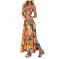 thumbnail image 1 of Youmylove Womens Summer Maxi Dress V Neck Floral Adjustable Spaghetti Strap Beach Dresses Fashion Elegant Flowy A-Line Long Dress Flowy Beach Long Dresses, 1 of 6