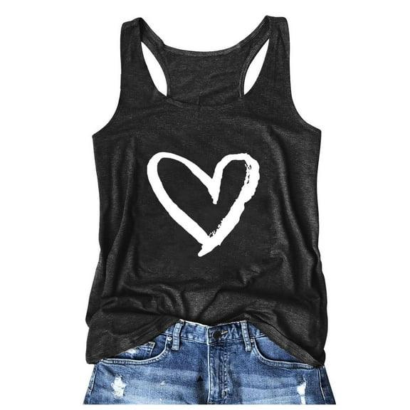 Youmylove Womens Tank Tops 2025 Tank Tops Sleeveless Printed Shirts Summer Tops Loose Fit Running Athletic Shirts Casual Beach Clothes