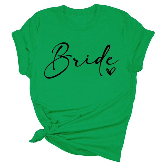 Youmylove Womens Tops T Shirt Team Bride T Shirt Bride Shirts Bridesmaid Single Party T Shirts