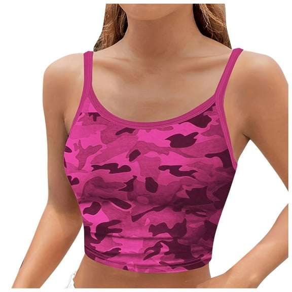 Youmylove Womens Workout Tank Tops Sleeveless Print Round Neck Tank Top Blouse Vest Leisure Trendy Blouse