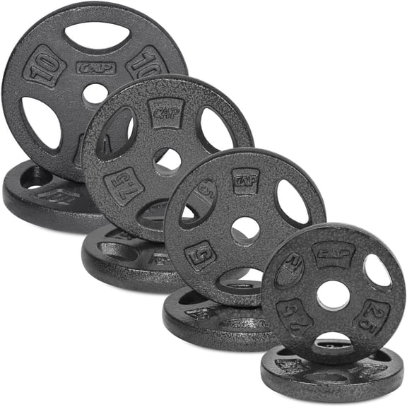 YounGG Cast Iron 1-Inch Standard Grip Plate for Strength Training, Muscle Toning, Weight Loss & Crossfit - Multiple Choices Available