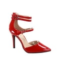 thumbnail image 1 of Young-6 Women's Pointy Toe Ankle Strap Zipper Stiletto Pumps Shoes, 1 of 2