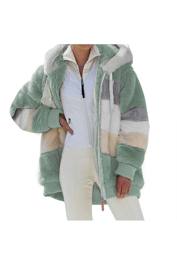 Young Adult Tops Jacket Polyester Hooded Outdoor Puffer Jacket Womens Green L