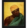 thumbnail image 1 of Young African Boy 28x34 Large Black Ornate Wood Framed Canvas Art by Horace Vernet, 1 of 2