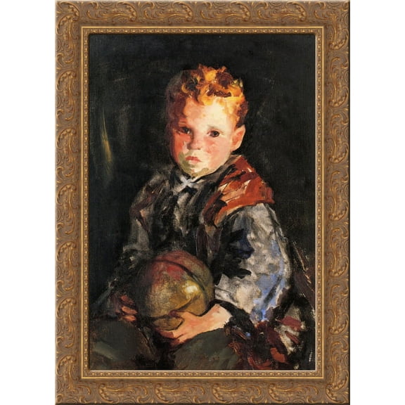 Young Anthony 24x18 Gold Ornate Wood Framed Canvas Art by Robert Henri