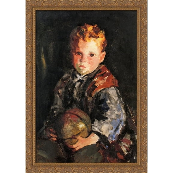 Young Anthony 28x40 Large Gold Ornate Wood Framed Canvas Art by Robert Henri