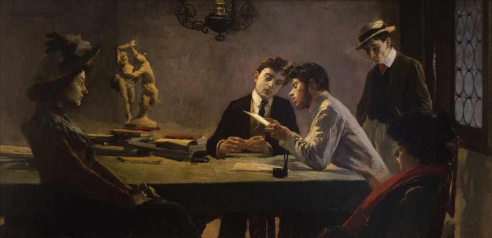 Young Authors Canvas Art - (36 x 24)